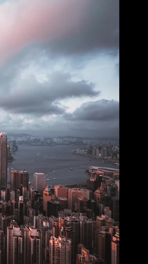 香港太平山延时摄影14秒视频