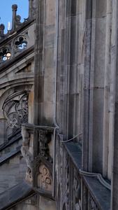 意大利米兰大教堂穹顶实拍视频视频