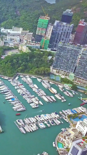 香港航拍城市风光36秒视频