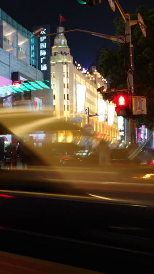 上海步行街河南路路口20秒视频