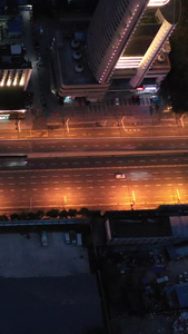 航拍疫情下的武汉街道视频