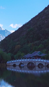 云南丽江古城玉龙雪山旅游景区视频