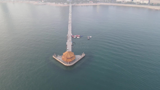 大海海浪沙滩风景海洋航拍视频