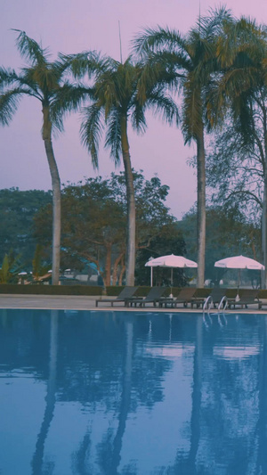 高级酒店游泳池实拍艺术渲染22秒视频