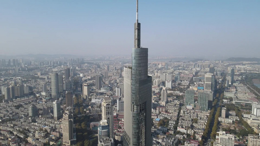 江苏南京城市风光旅游景区航拍视频