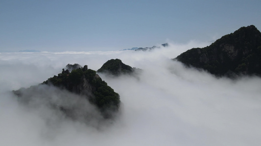 秦岭嘉午台群山梦境云海山川美景4视频