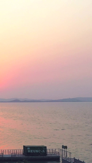 苏州太湖东山日落36秒视频