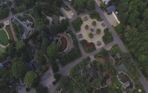 4k城市公园高清俯拍41秒视频