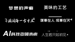 简约噪波字幕AE模板40秒视频