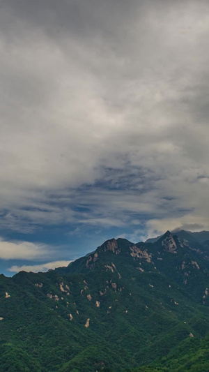 延时摄影大自然风景秦岭山12秒视频