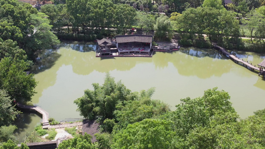 浙江绍兴兰亭景区风光视频