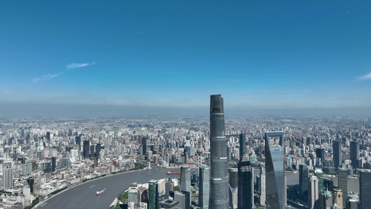超高清航拍上海城市宣传片视频