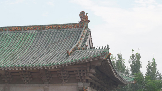 传统古风建筑特写视频