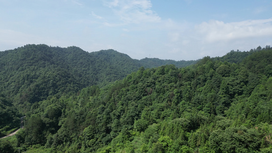 航拍生态自然风光丘陵大山森林 视频