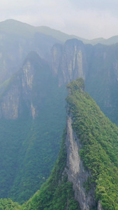 航拍高山悬崖云海视频