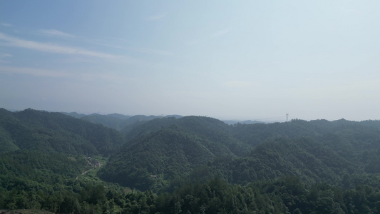 航拍生态自然风光丘陵大山森林 视频