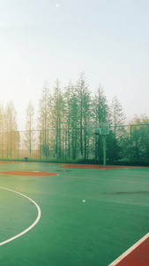 校园生活学校操场背景视频篮球场视频