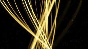 金色线条粒子14秒视频