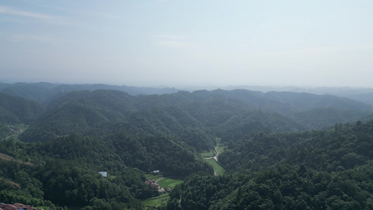 航拍生态自然风光丘陵大山森林 视频