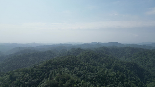 航拍生态自然风光丘陵大山森林 视频