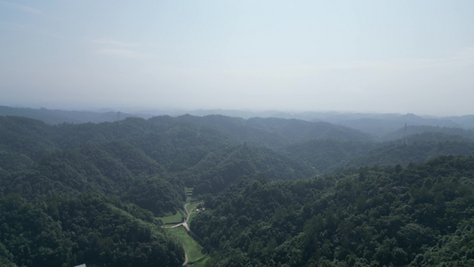 航拍生态自然风光丘陵大山森林 视频