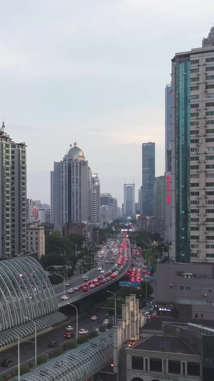 素材延时摄影航拍城市蓝调时间交通夜景素材航拍夜景20秒视频