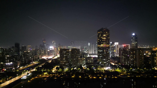 航拍惠州夜景视频