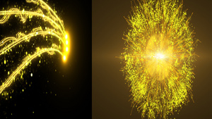 粒子聚合光线爆炸13秒视频