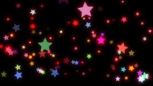 4K炫彩星星粒子动画元素20秒视频