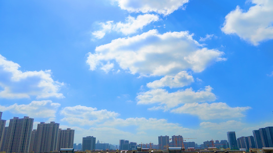 城市天空（延时摄影）视频