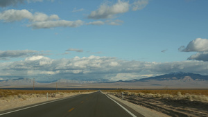 驾驶汽车从死亡谷到美国内华达州拉斯维加斯21秒视频