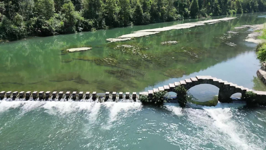 航拍湖南凤凰长潭岗景区视频