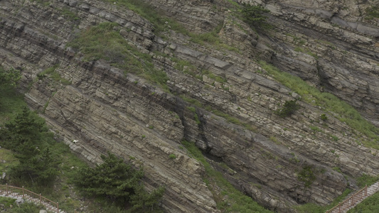 灵山岛航拍山峰风光视频