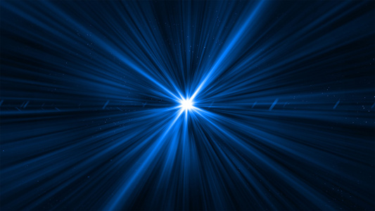 4K蓝色粒子光线背景视频