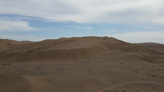 吐鲁番荒漠风景视频