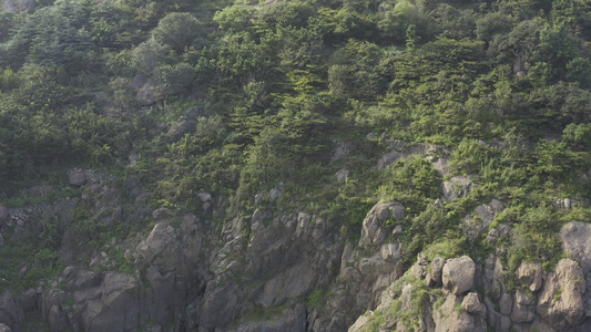 灵山岛山体航拍视频