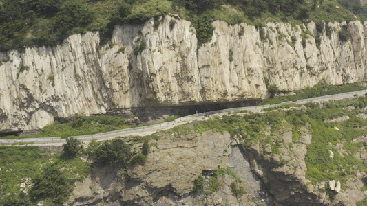 灵山岛山体航拍视频