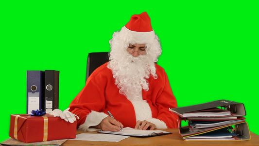 绿幕圣诞老人写信视频