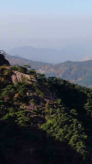 航拍世界自然文化双遗产安徽九华山视频风景名胜46秒视频