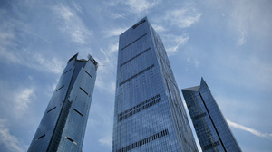 8k城市高楼通用素材云层延时视频45秒视频