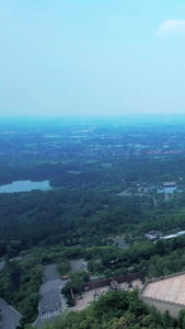 航拍牛首山风景区佛顶宫佛顶寺弘觉寺塔视频