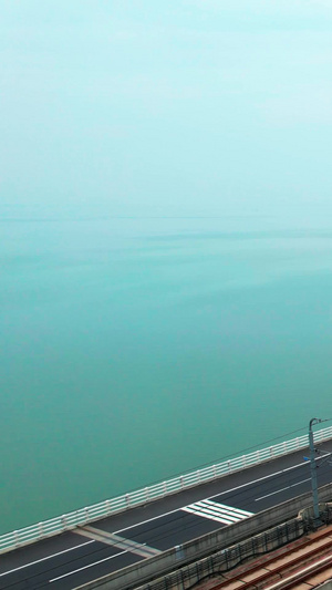 航拍南京溧水石臼湖特大桥江苏南京石臼湖大桥24秒视频
