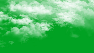 4K天空云层绿屏抠像素材60秒视频