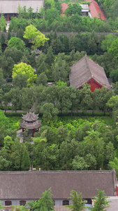 航拍4A景点洛阳白马寺全景视频旅游景区视频