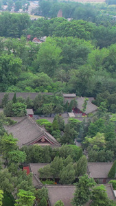 航拍4A景点洛阳白马寺全景视频风景名胜视频