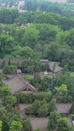 航拍4A景点洛阳白马寺全景视频风景名胜67秒视频