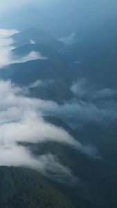 航拍群山云海自然生态仙境云雾缭绕视频