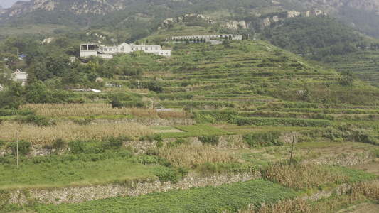 灵山岛山体航拍自然景象视频