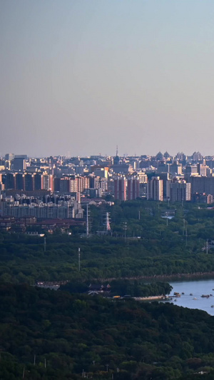 北京城市森林公园延时现代建筑9秒视频