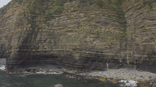 灵山岛山体航拍自然景象视频